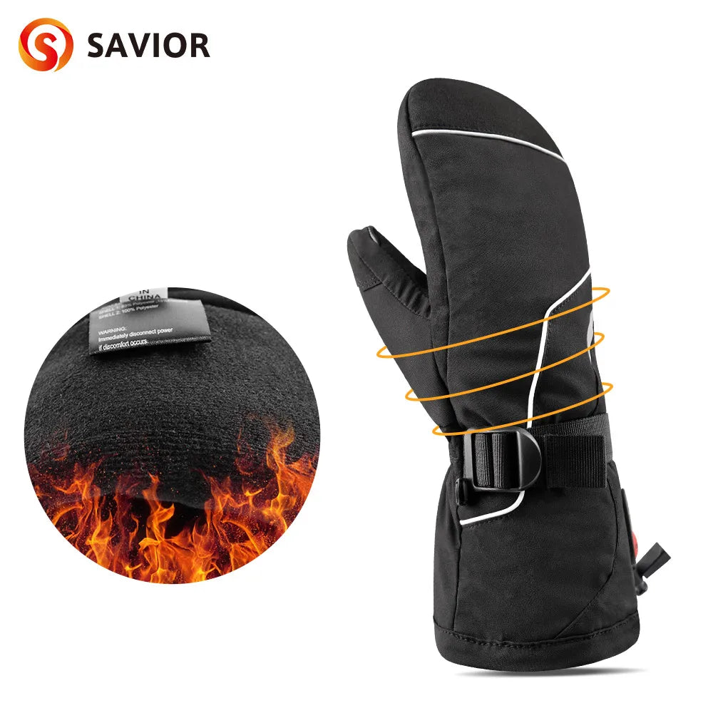Snow Deer Winter Electric Heating Gloves Waterproof