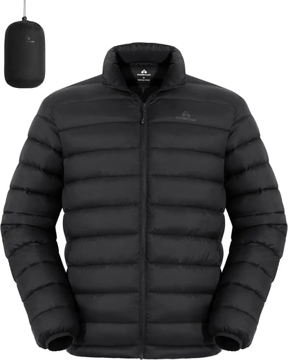 Pioneer Camp Mens Lightweight Packable Water Repellent Puffer Jacket