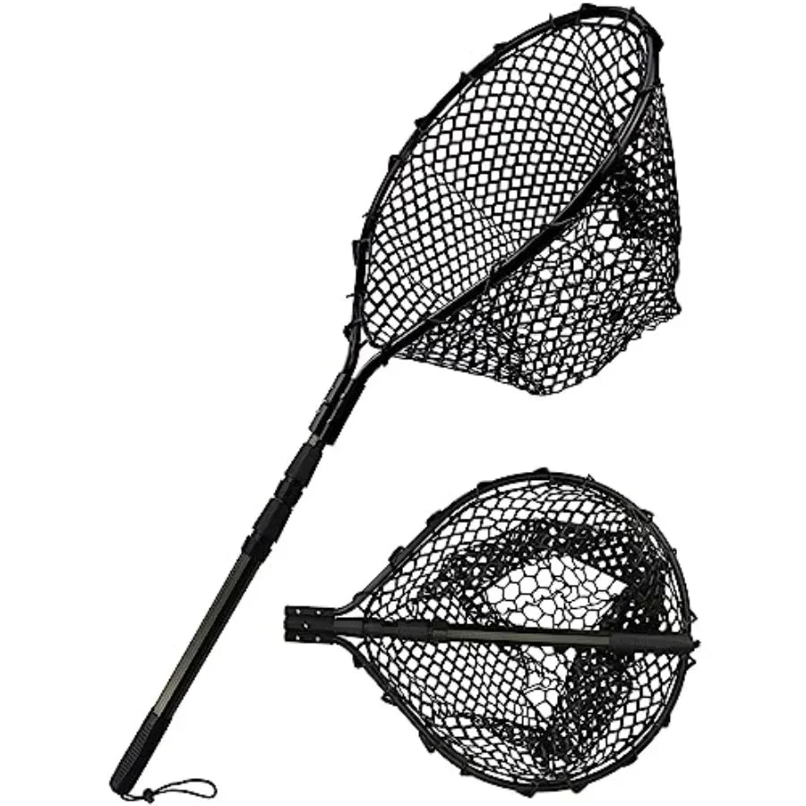 Kayak Fishing Net With 70 Telescoping Handle And Rubber Coated Frame