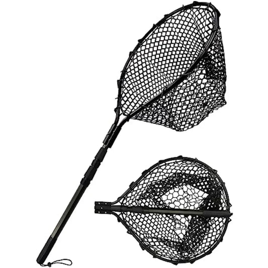 Kayak Fishing Net With 70 Telescoping Handle And Rubber Coated Frame