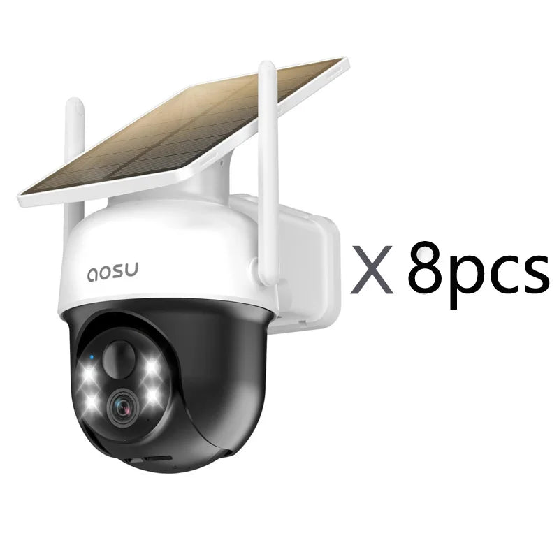 AOSU 3MP Solar Security Camera With Two Way Audio Wireless
