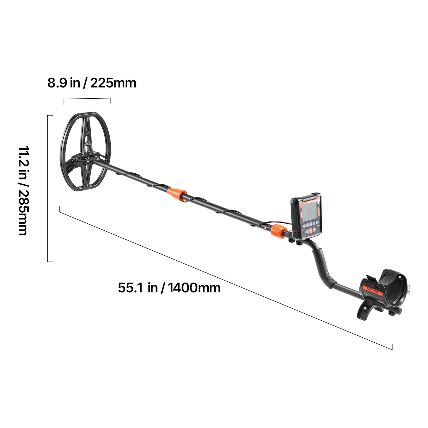 VEVOR Metal Detector For Adults High Accuracy Gold Treasure Hunt