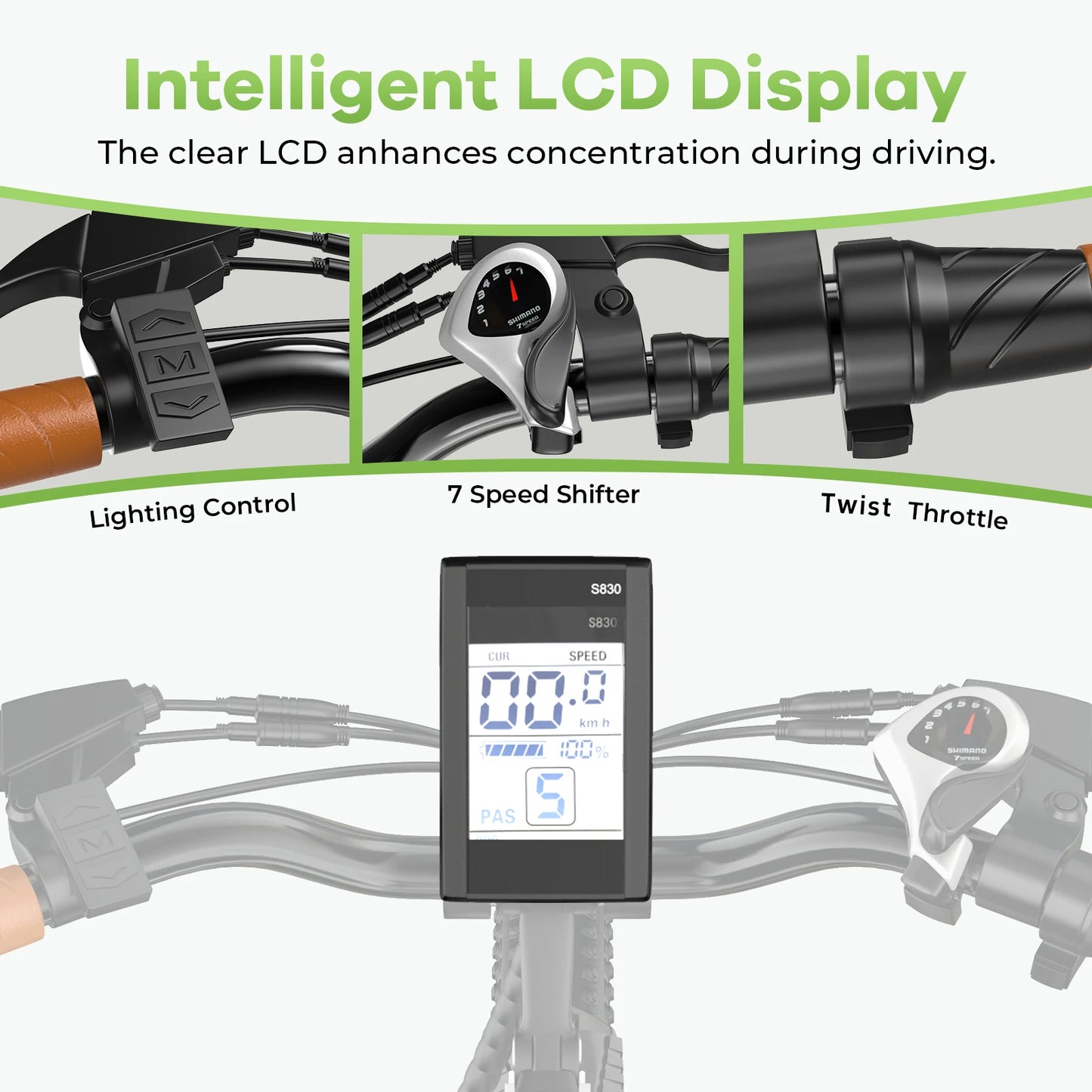 CBVELO EK2 1000W Electric Bike For Adults 80 Miles Range Ebike
