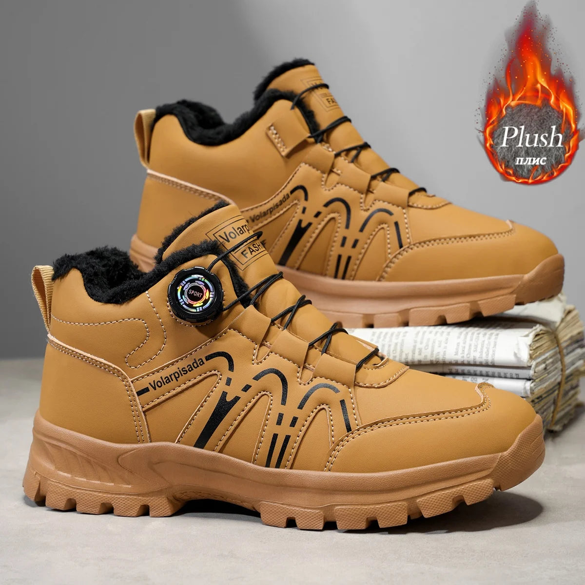 Waterproof Fleece Lined Unisex Winter Ankle Snow Boots