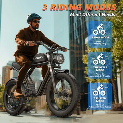 Kickwey K7 Electric Mountain Bike 1500W 7 Speed