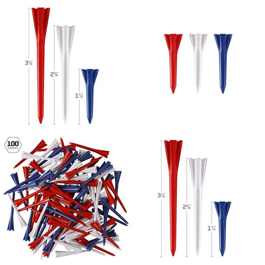 Plastic Golf Tees 100 Pack