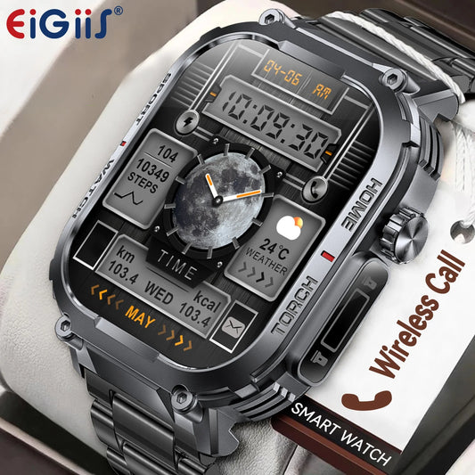 EIGIIS Smart Watch Men 3ATM Waterproof S320B With Compass And LED Flashlight