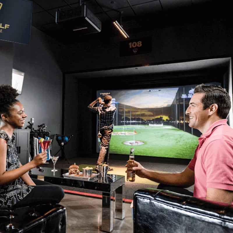 JAMMA Interactive Indoor Golf Simulator With Projection Screen