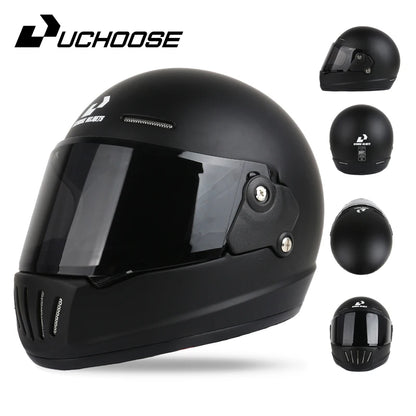 UCHOOSE Retro Motorcycle Helmet DOT Open Face Classic Style