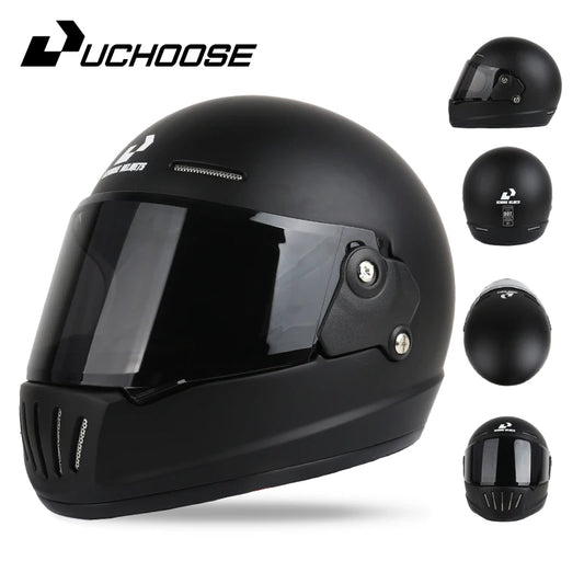 UCHOOSE Retro Motorcycle Helmet DOT Open Face Classic Style