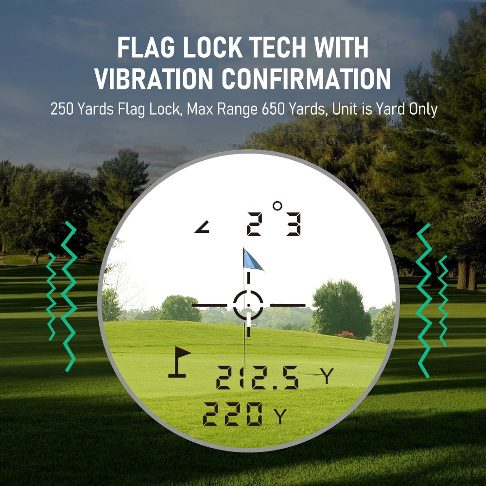 REVASRI Golf Rangefinder With Slope Switch And Flag Lock