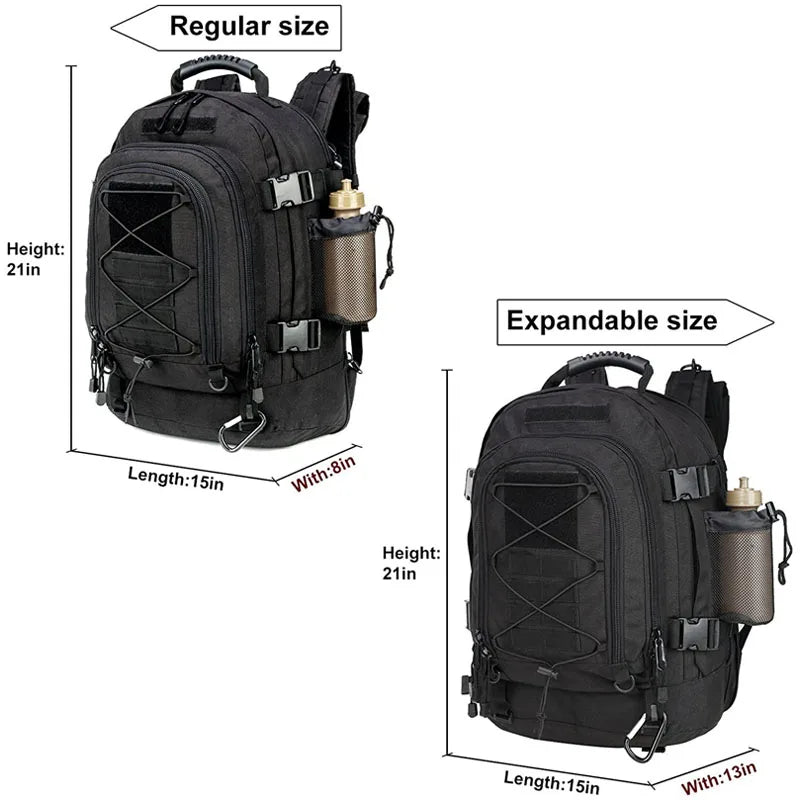 LQARMY Military Tactical Backpack Molle Assault Rucksack Outdoor