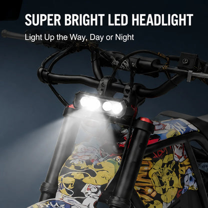 Off Road Electric Bike For Adults 48V Lithium Battery Hydraulic Disc Brake