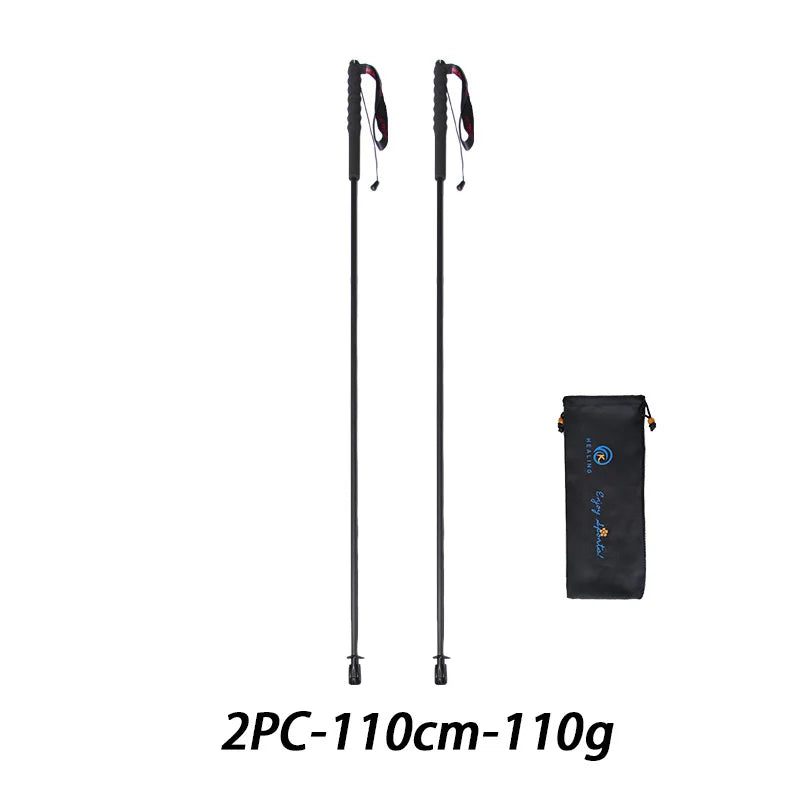 OKHEALING Carbon Fiber Trekking Poles Foldable Hiking Sticks