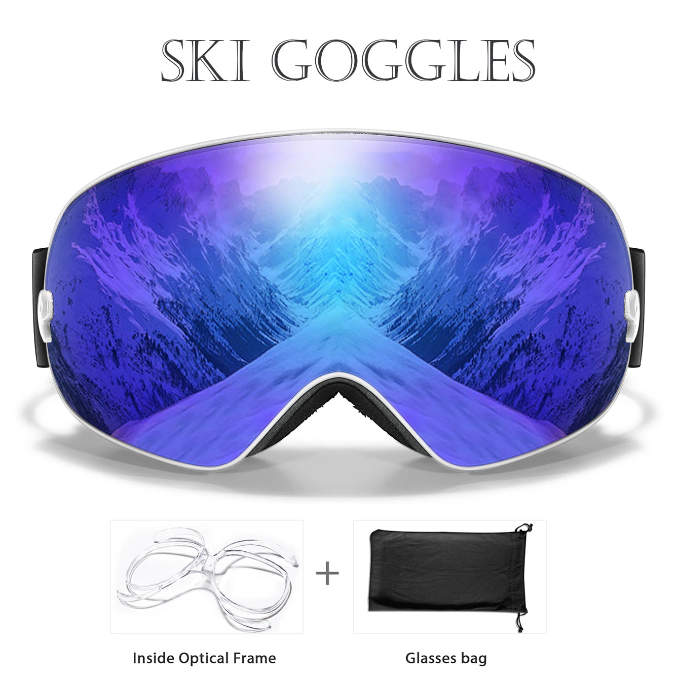 Ski Goggles Anti Fog UV400 Winter Sports Gear For Men Women
