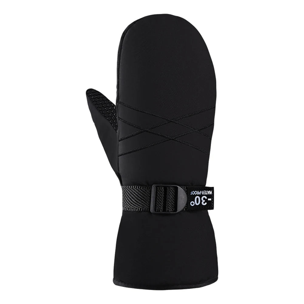 Waterproof Ski Mittens Thermal Snowboard Gloves for Men Women