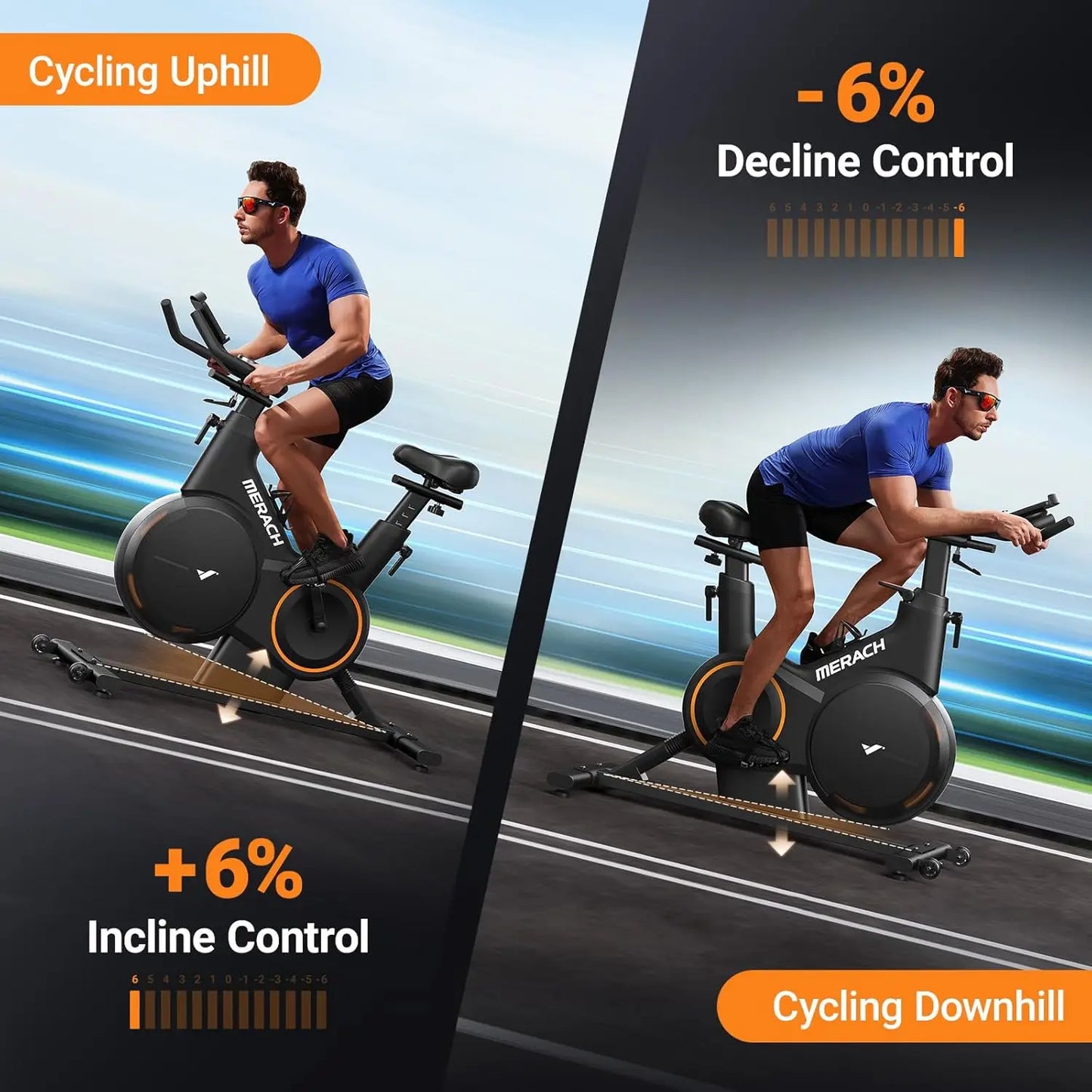 Magnetic Exercise Bike Heavy Duty Stationary with Automated Resistance