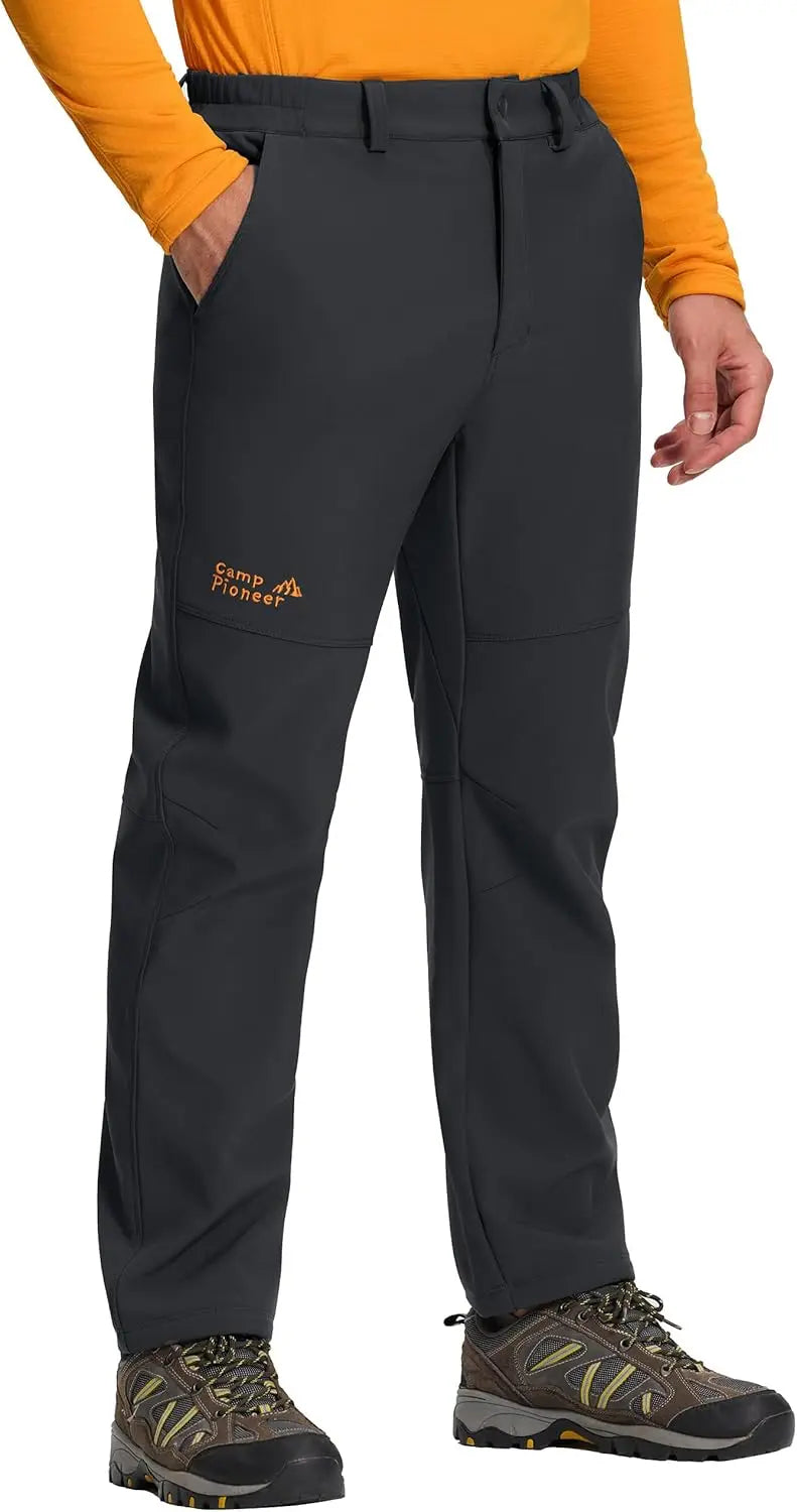 Pioneer Camp Mens Fleece Lined Insulated Waterproof Hiking Pants