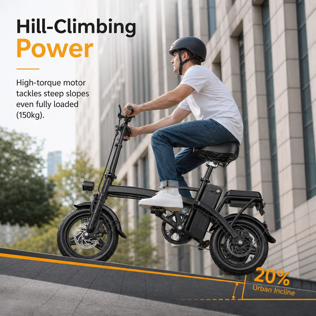 Portable 500W Folding Electric Bike For Urban Commuting