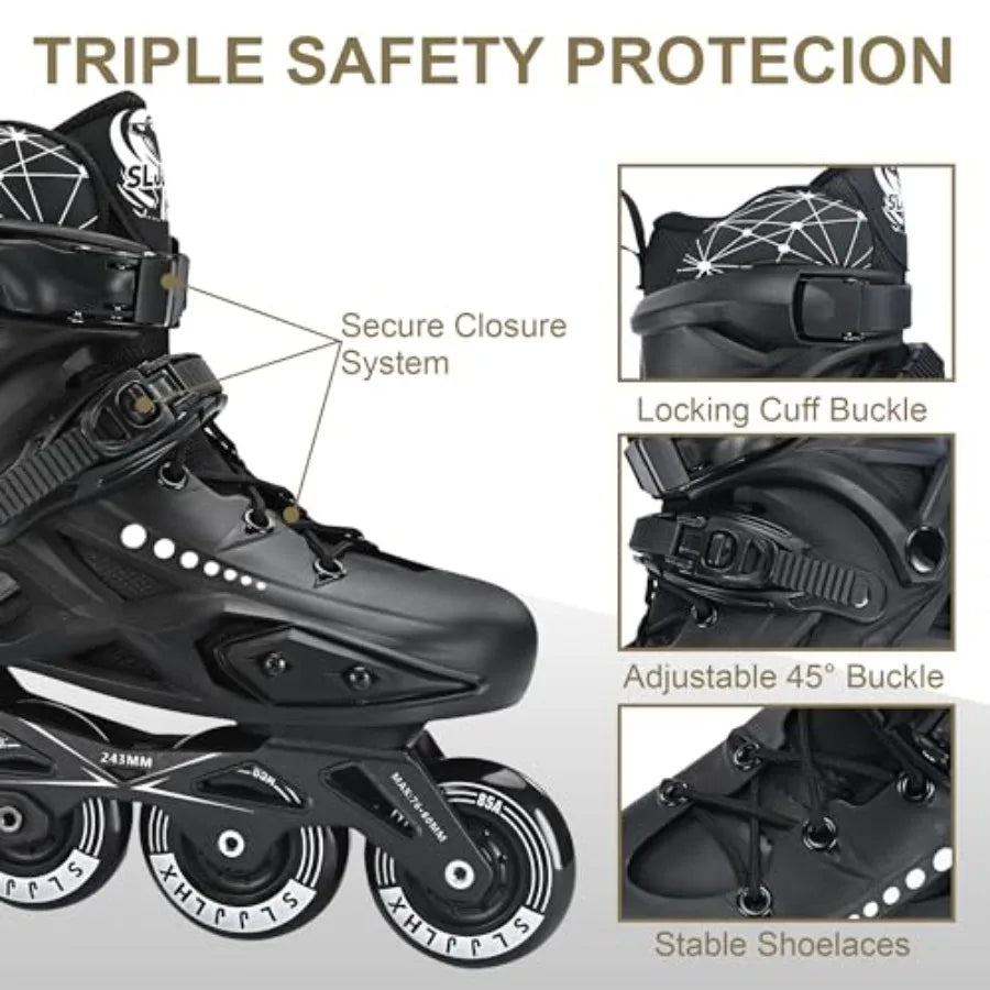 Unisex Inline Skates For Performance Fitness And Breathable Comfort