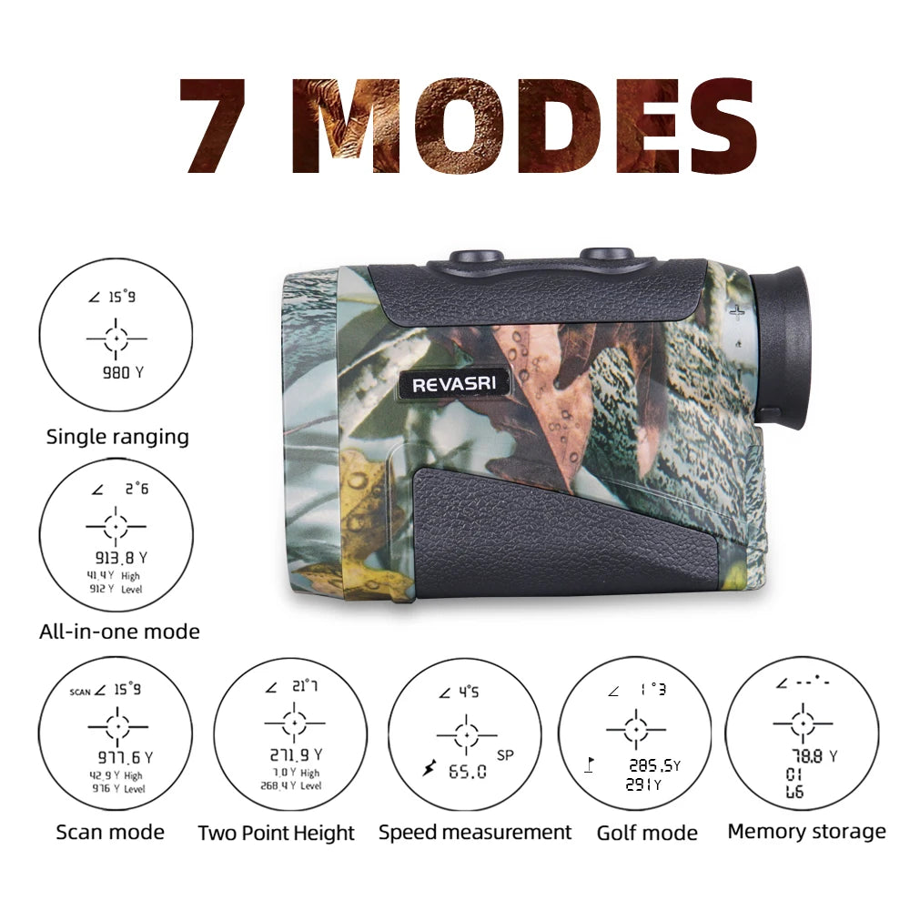 REVASRI Golf Rangefinder With Slope Switch And Flag Lock