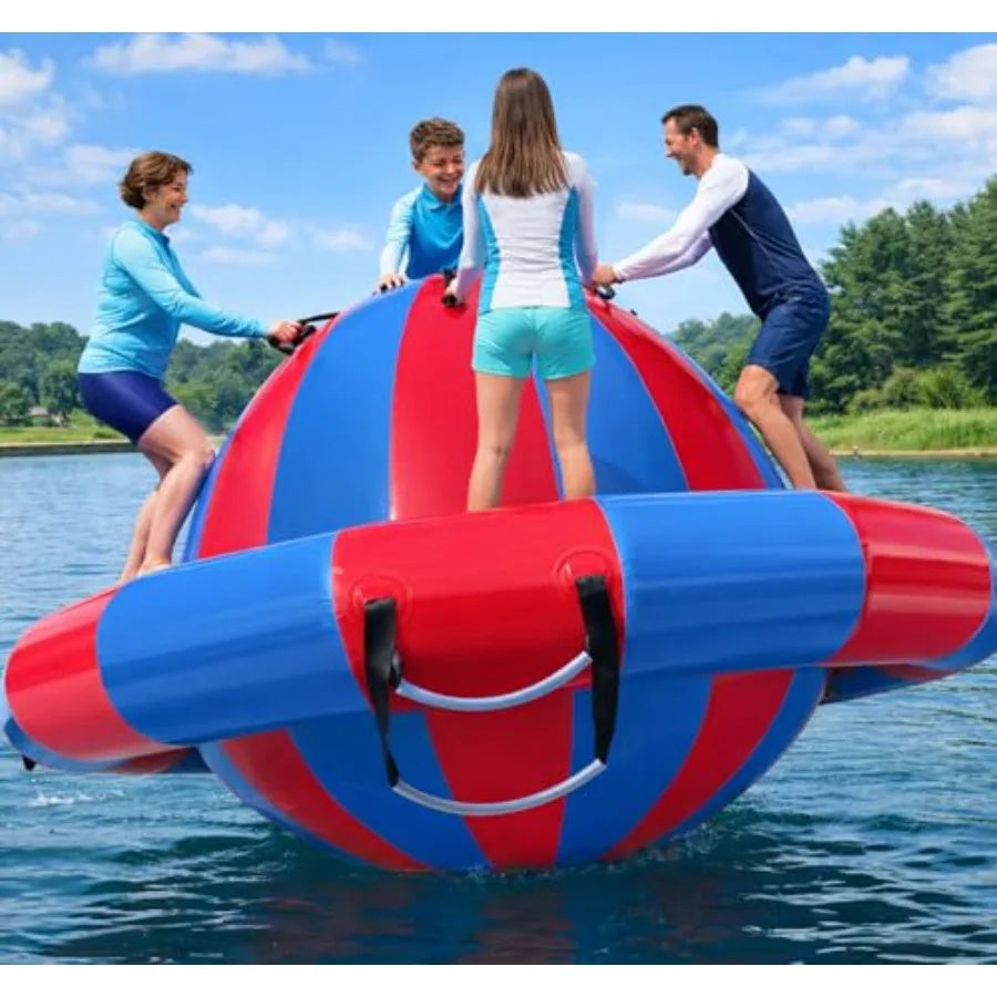 Inflatable Dome Rocker Water Bouncer With Eight Handles 660Lbs Capacity