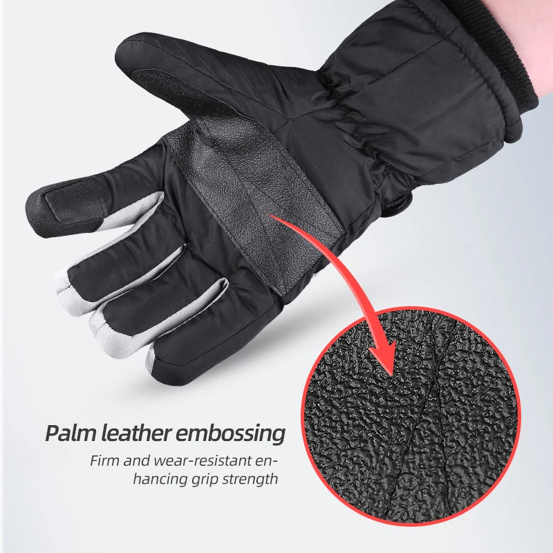 Winter Ski Gloves Warm Non Slip Touch Screen Waterproof