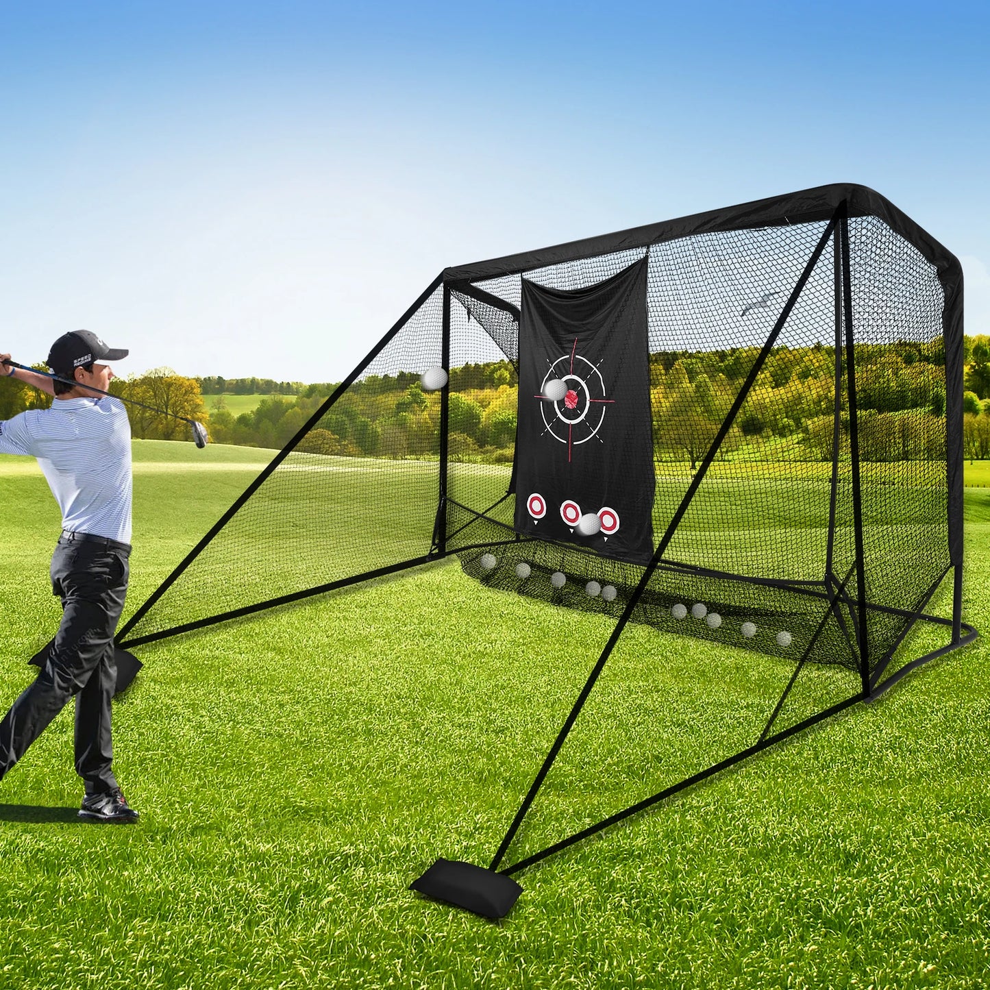 ATUOTIN Golf Cage Net Heavy Duty Hitting Practice Net