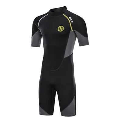 Men's Wetsuits 1.5/ Premium Neoprene Back Zip Shorty Dive Skin for Spearfishing, Snorkeling, Surfing, Canoeing, Scuba Diving Su