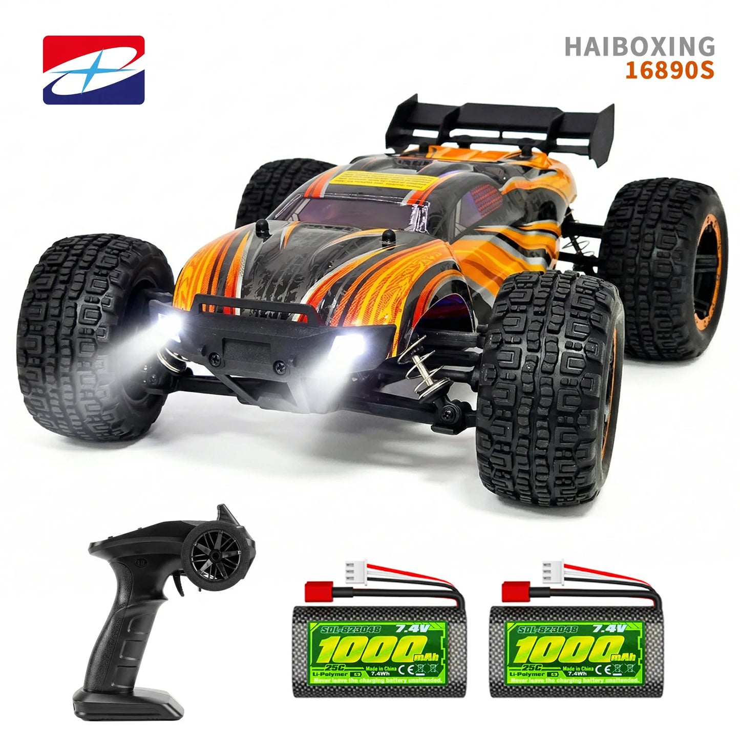 HAIBOXING 16890S 1:16 RC Truck, 4WD Off Road RC Car,Max Speed 25MPH,Waterproof Electronic Components, Suitable for all terrains