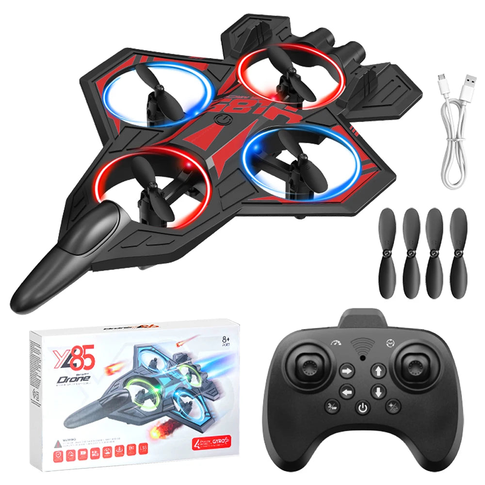 ZNLYRION Fighter Jet Drone With Screen Remote And LED Lights