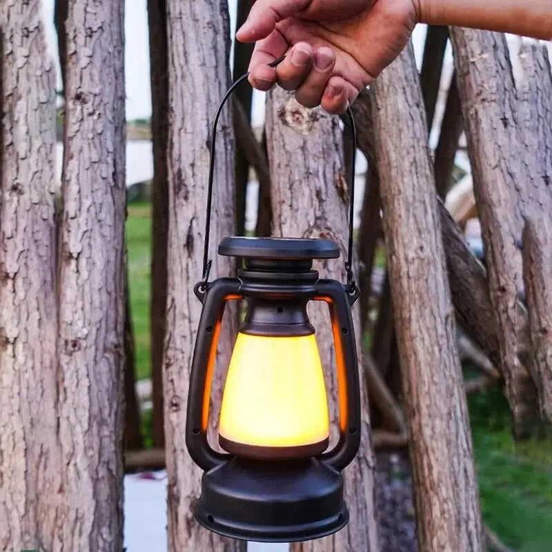 Rechargeable Retro Horse LED Lantern Desk Lamp For Home And Outdoor Use
