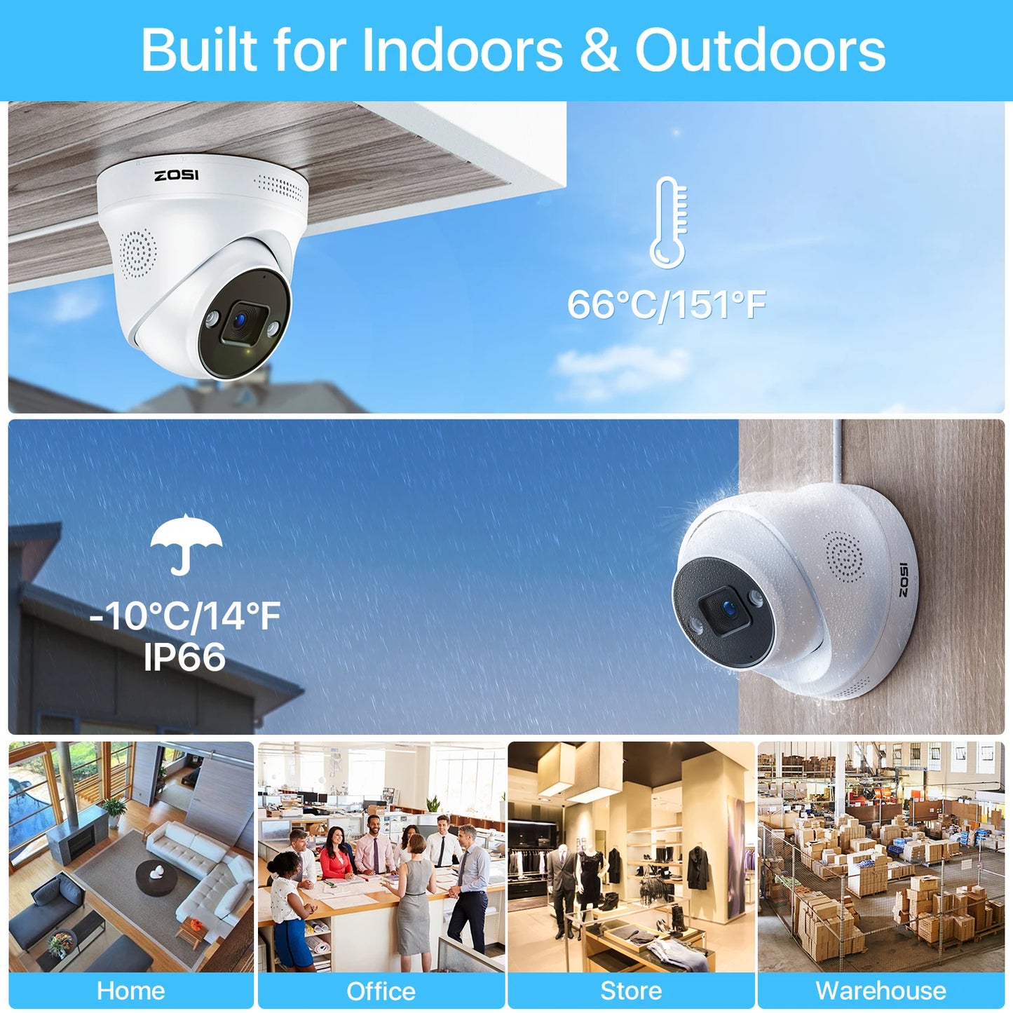 ZOSI 4K 8MP POE Video Surveillance Kit 8Channel NVR System