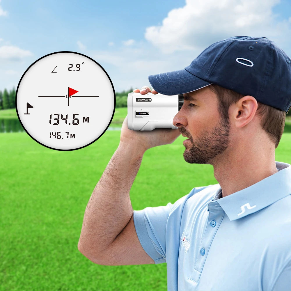 REVASRI Golf Laser Rangefinder 600M 1000M Monocular With 6X Magnification