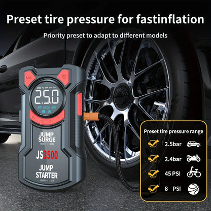 PAIVIROKU 5 In 1 Jump Starter With Digital Tire Inflator