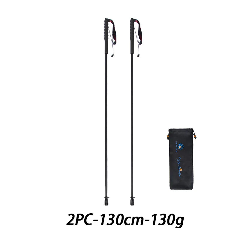 OKHEALING Carbon Fiber Trekking Poles Foldable Hiking Sticks