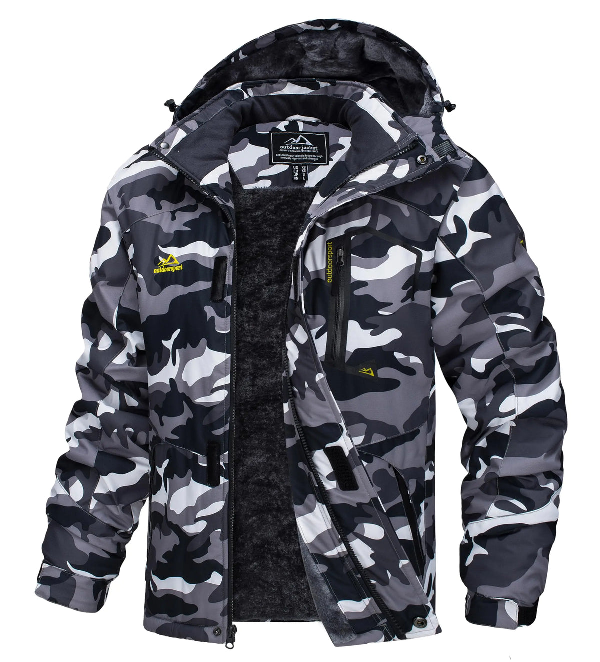 Cavva Men Water Resistant Fleece Lined Winter Ski Jacket