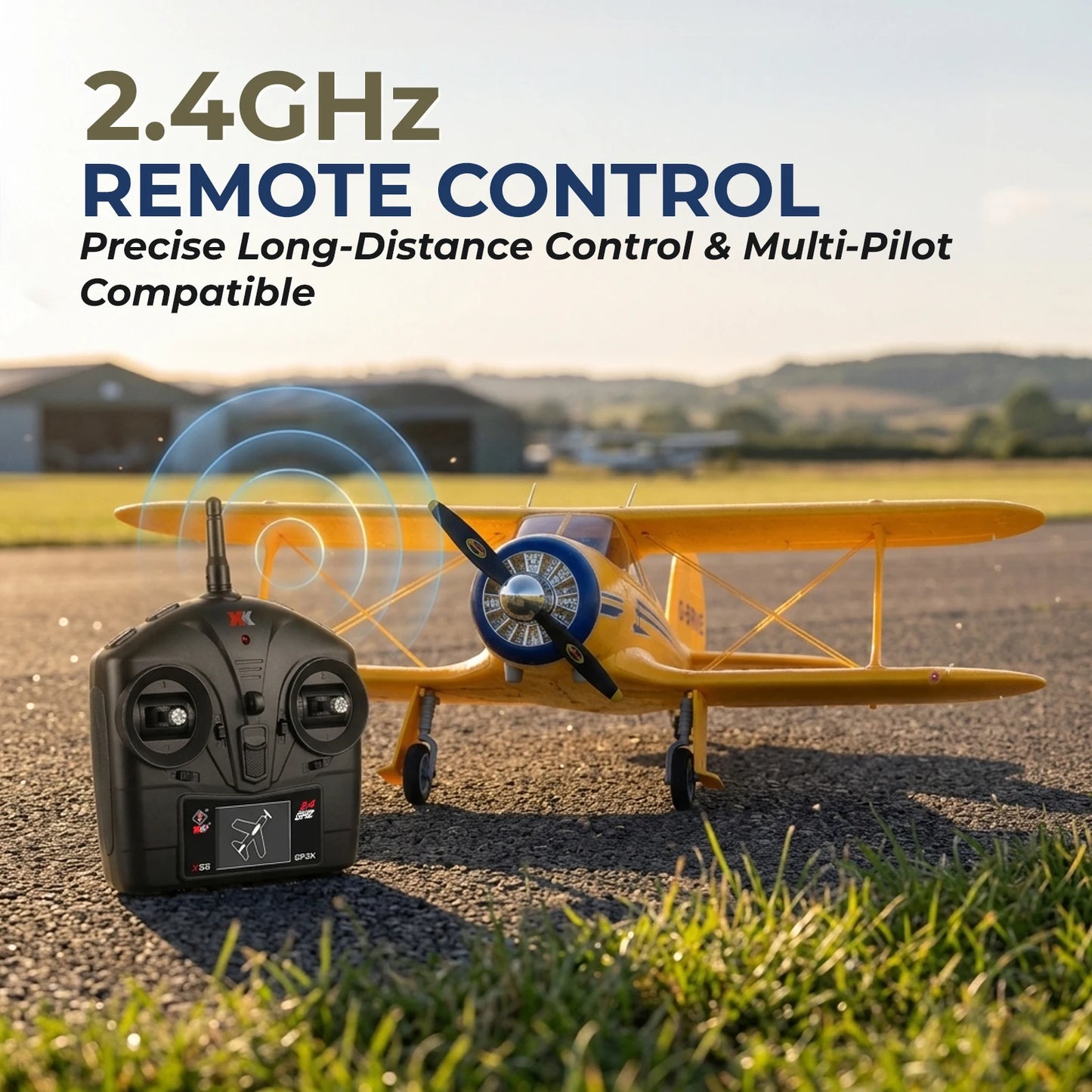 WLtoys A300 RC Plane 4CH Brushless Beechcraft D-17S 3D 6G Lights