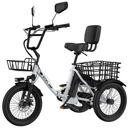 Vivi FatGo1 750W Electric Tricycle for Adults With Basket