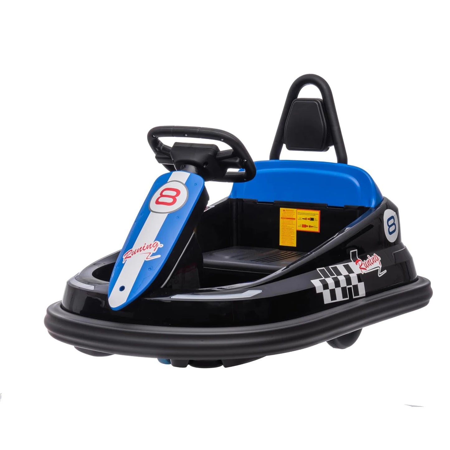 HiMISS 6V Toddler Bumper Car Ride On Toy With Spin