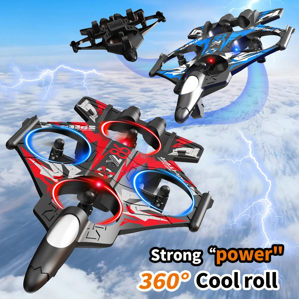 ZNLYRION Fighter Jet Drone With Screen Remote And LED Lights