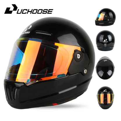 UCHOOSE Retro Motorcycle Helmet DOT Open Face Classic Style