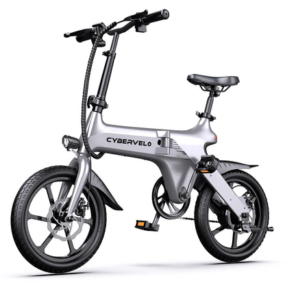 TALUSCONDOR Foldable Electric City Commuter Bike With Waterproof Battery