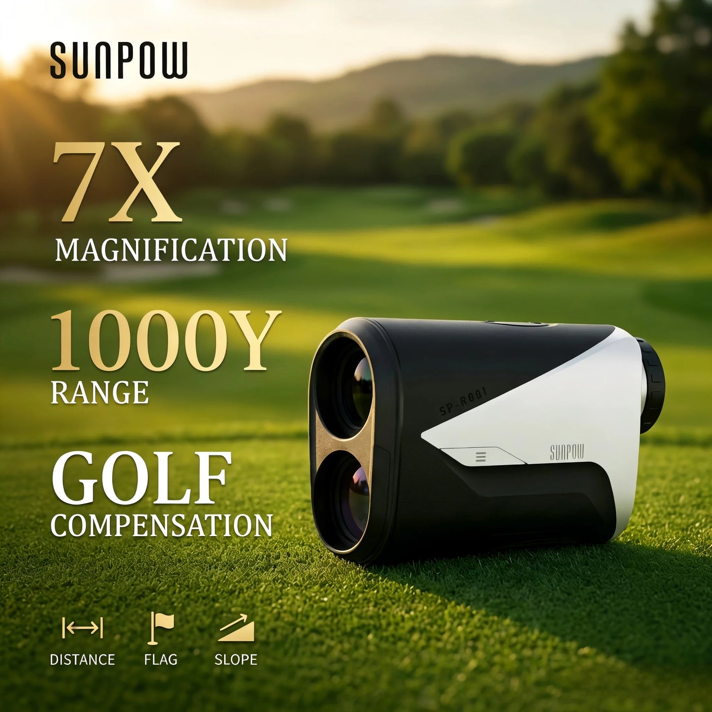 Sunpow Golf Rangefinder With Slope And Flag Pole Locking