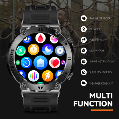 LaNikar Smart Watch Men TFT Display Bluetooth Call Blood Pressure Health