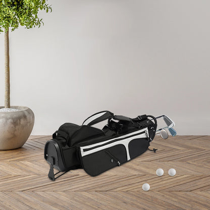 Golf Stand Bag Lightweight Nylon Waterproof 3 Dividers 5 Pockets