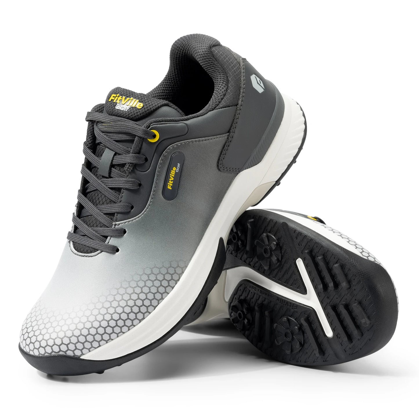 Fitville Mens Wide Golf Shoes Non Slip Comfort Swollen Feet