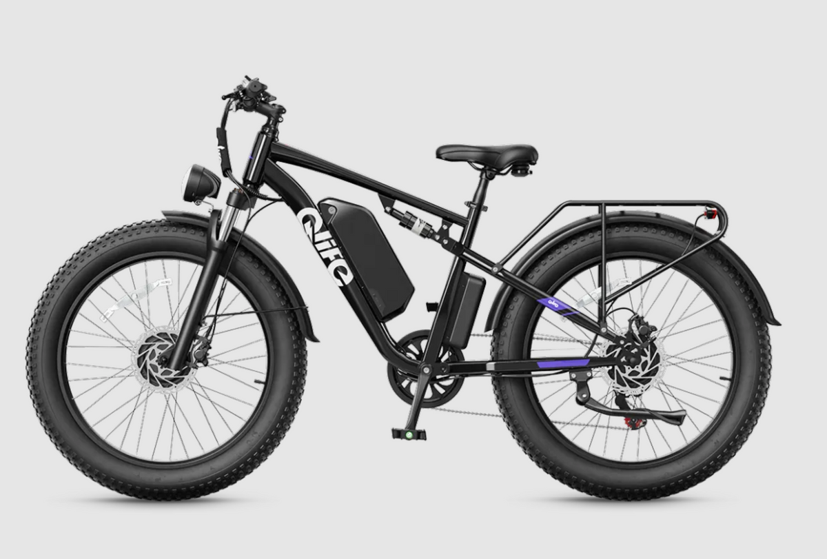 Supplier reference photo supplied for the black Qlife RACER MAX electric bike