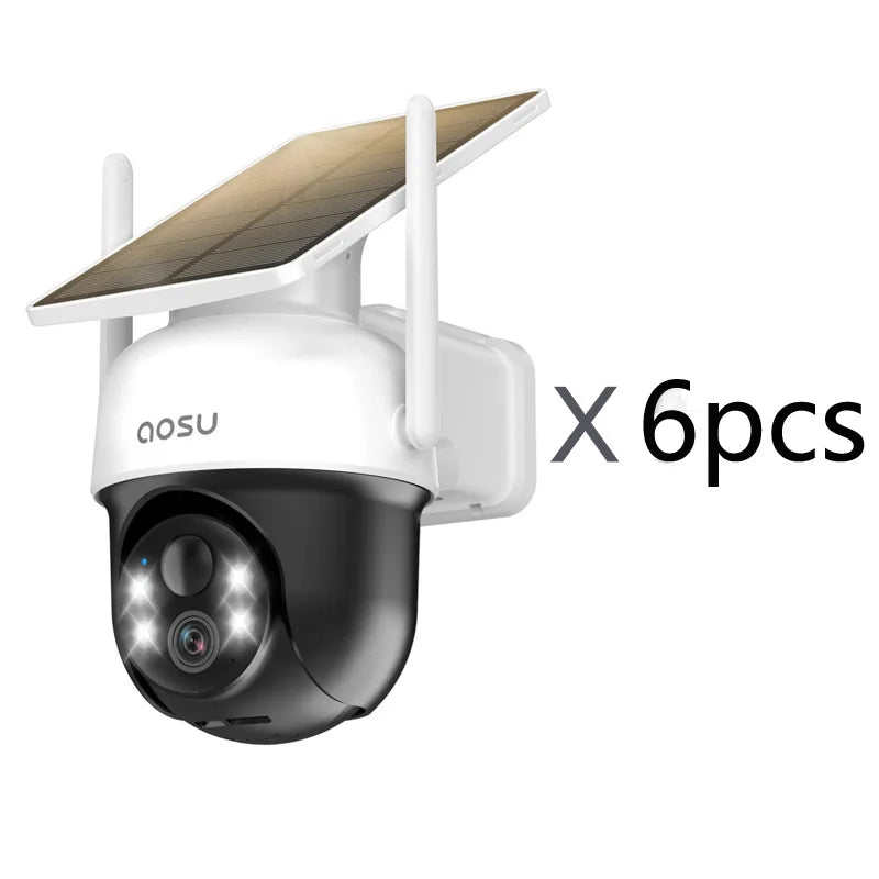 AOSU 3MP Solar Security Camera With Two Way Audio Wireless