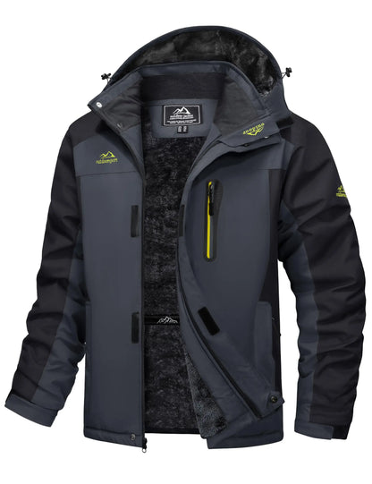 Cavva Men's Waterproof Fleece Lined Winter Parka Jacket